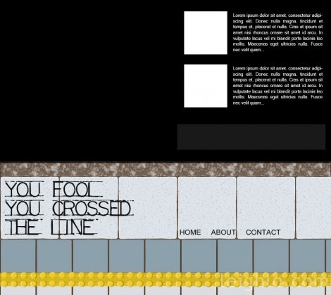 "You Fool! You Crossed The Yellow Line!" is technically the second CityRail theme I had planned... it's just the first to come out of my Photoshop session...